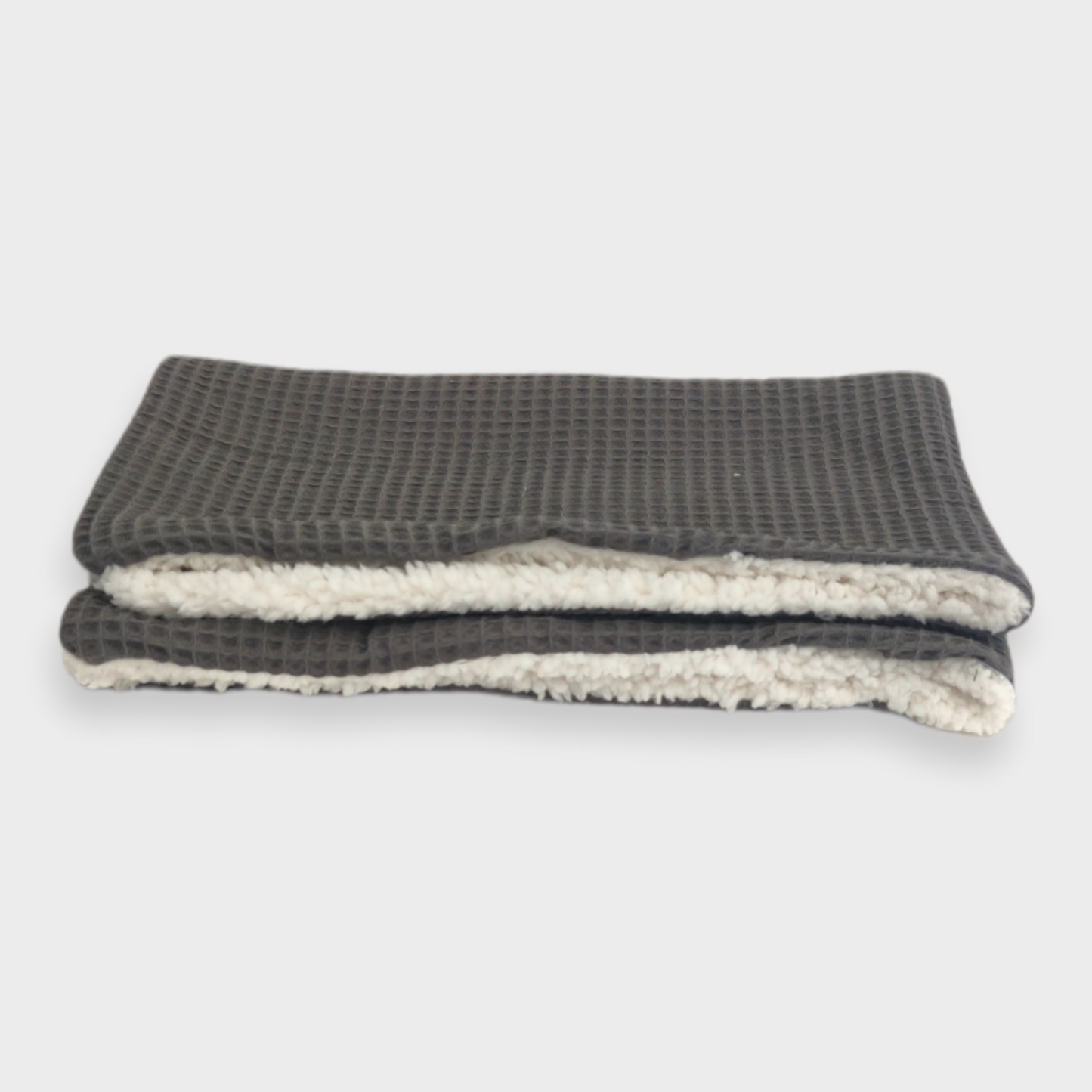 Kuscheldecke Lammfelloptik grau