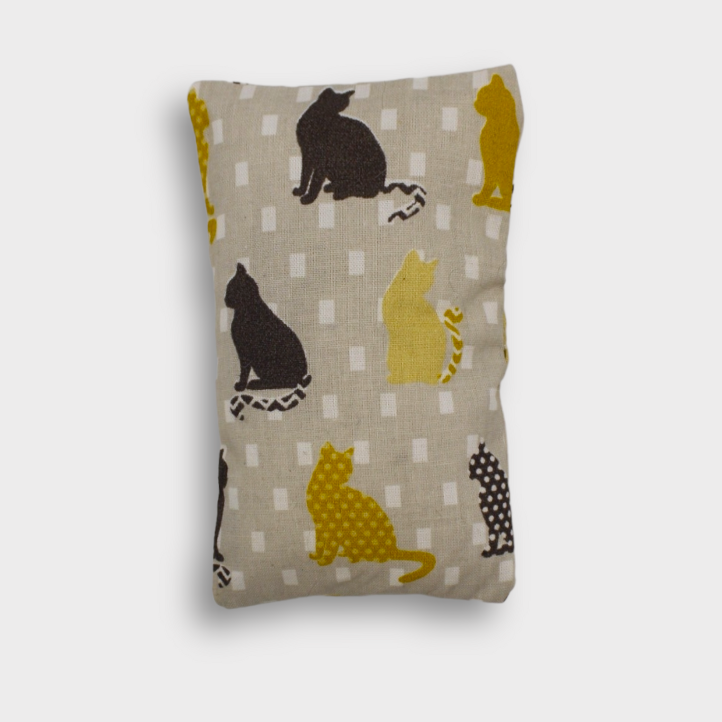 Katzenminzekissen "Katze" gelb