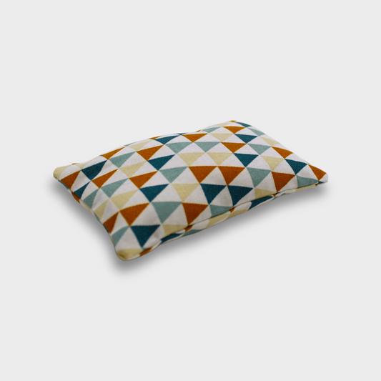 Katzenminzekissen "Dreiecke" petrol